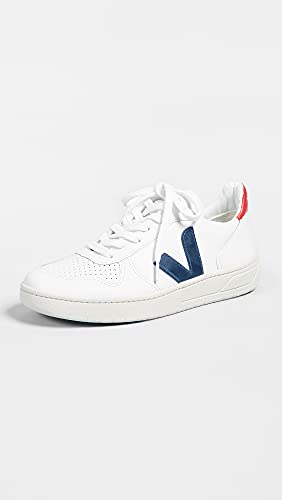 Veja Women's V-10 Sneakers, White/Nautico/Pekin, 10 Medium US2