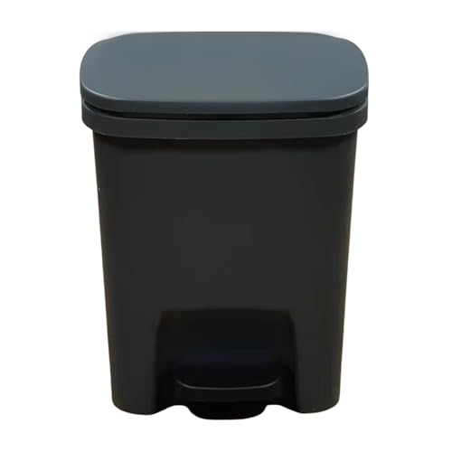 Caneca de basura con tapa cierre lento y pedal para hogar