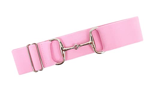 Equestrian Elastic Belt with snaffle bit buckle. Invisible, No show buckle. Equestrian Gift. Show Belt.2