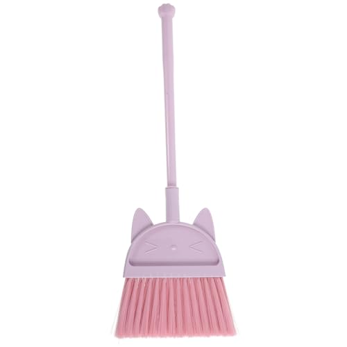BESTYASH Cute Cat Broom Mini Long Handle for Play and Parent Activities Promotes Housekeeping Skills and Fun Engagement