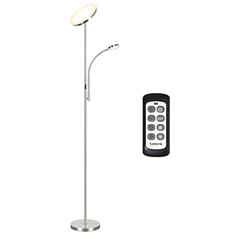 Lámpara de Pie Dimmer Tomons con Doble Luz Cover