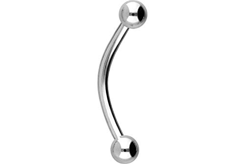 PIERCINGLINE Chirurgenstahl Banane 2 KUGELN...