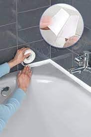 BAY-tec Banyo Küvet Mutfak Lavabo Beyaz Su Sızdırmaz Bant Su Geçirmez Bant 3,2 metre (38mm*3,2 metre)