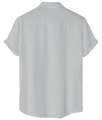Image of Men's Half Sleeve Pocket Cotton Short Kurta Superfine Mandarin Chinese Collar Premium Short Kurta
