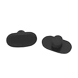Eyeglasses Nose Pads,BEHLINE Soft Silicone Push-in Nose Pads Nose Pieces for Eyeglasses Sunglasses(Black,1 Pair)