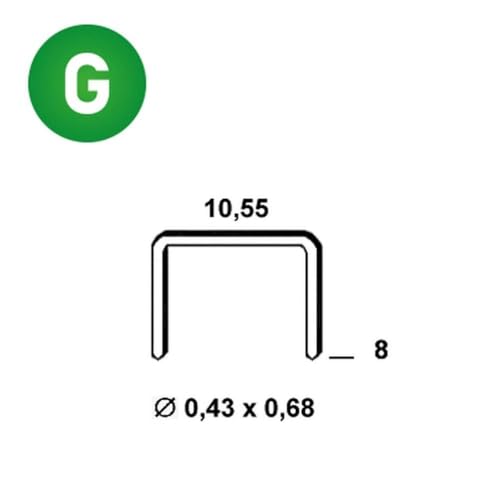 Grapas galvanizadas Vz-08 D-Work para tapizar muebles y restaurar sillas de madera 2