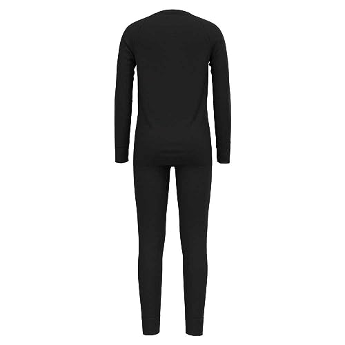 Odlo Thermounterwäsche Kinder Merino 200 I Winterleggings und Langarm Thermoshirt Mädchen Jungen I Warmes Skiunterwäsche Set Thermounterwäsche Set I Kinder