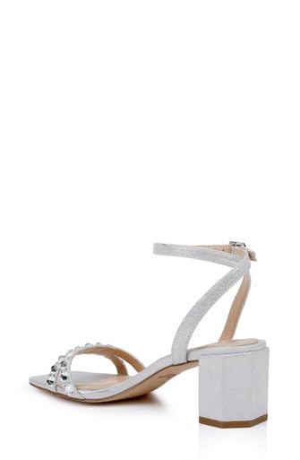 Jewel Badgley Mischka Honor Block Heels with Gemstone-Studded Straps4