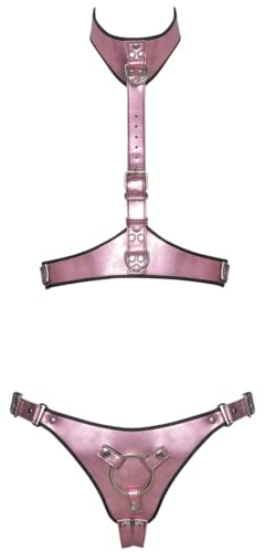Ensemble de lingerie rose pour une soirée romantique en taille M/L
