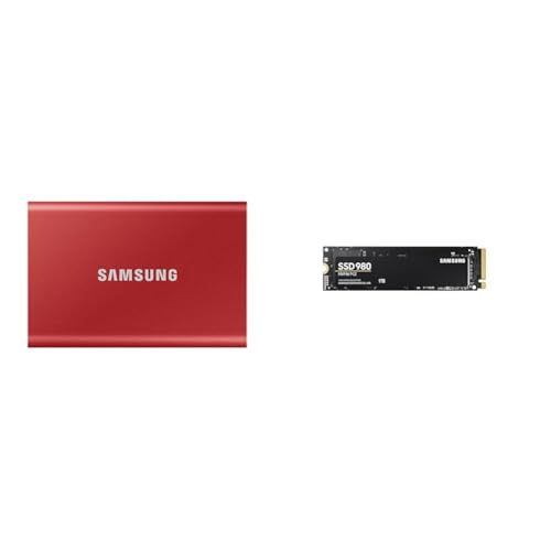 Image of Samsung T7 1TB Up to 1,050MB /s USB 3.2 Gen 2 (10Gbps, Type-C) External Solid State Drive (Portable S