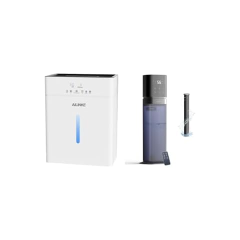 AILINKE Cool and Warm Mist Humidifier for Bedroom Large Room, Smart Humidifier Large Room 8L Humidifiers for Bedroom Cover