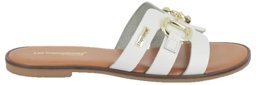 LES TROPEZIENNES PAR M. BELARBI Hamia, Zapatos Ciudad Mula y Zueco Mujer, Blanco, 39 EU