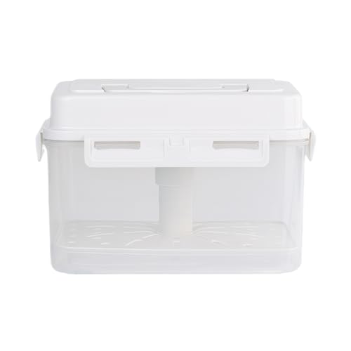drburpily Caja de almacenamiento de kimchi Lock Freshness para una frescura duradera Sellado y que mantiene la frescura Prensa de kimchi ABS Fermentación, 4L