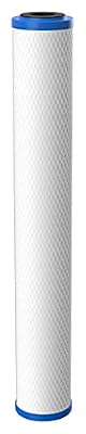 Pentair Pentek EP-20 Carbon Water Filter, 20-Inch, Whole House Carbon Block Replacement Cartridge with Bonded Powdered Activated Carbon (PAC) Filter, 20" x 2.5", 5 Micron