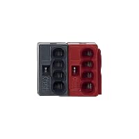 Bornes de raccordement rouge et gris pour connecteur de boîte dérivation