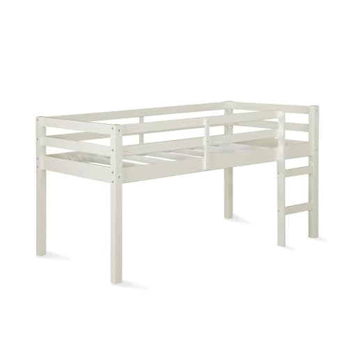 Dorel Living Milton Junior Twin Loft Bed, White