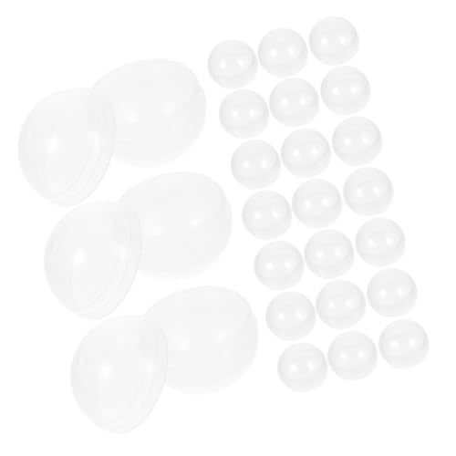 PRETYZOOM Empty Round Ball Plastic Capsules Boys and Girls Toys Vending Machine Balls Candy Packaging Containers