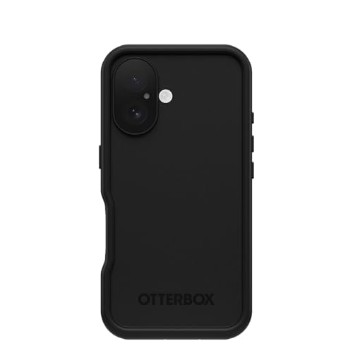 OtterBox iPhone 16 FR Series Waterproof Case with MagSafe (Designed by LifeProof) - Black - Waterproof iPhone Case up to 2 Meters IP68 Phone Case for Swimming/Snorkeling