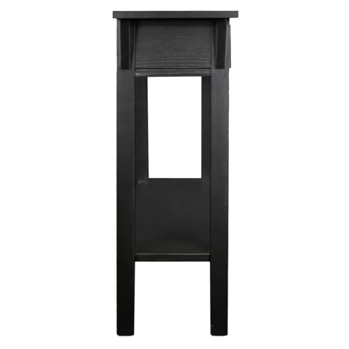 Image of Leick Home Mission Console Table, 30 inch, Slate Black