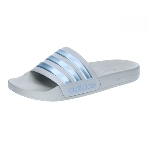 adidas Unisex Adilette Shower Slides , wonder silver/magic grey met/wonder blue , 38 EU