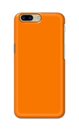 Image of Plain Orange Hard Back Case Cover for OnePlus 5 Back Cover -(J5) VNS2229