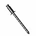 AC6-4A-500 Marson Klik-Fast Open End Rivets, 3/16 Inch Dia. (.187) (.151-.250 GR) 120 Deg CSK HD, Alum Body, Alum