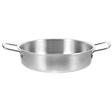 Lurrose Olla Antiderrames de Acero Inoxidable 20 Cm Mediana para Sopa y Ramen, Olla Portátil para Fideos Instantáneos, Adecuado para Camping y Uso Exterior, Resistente y Fácil de Limpiar