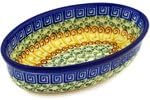 Polmedia Polish Pottery Condiment Dish - Grecian Sea Pattern Handmade in Boleslawiec Poland by Ceramika Artystyczna + Certificate of Authenticity