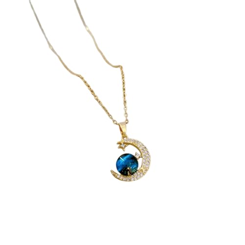 Pendentif Lune Vide chaîne de synthèse fini les bijoux ternes