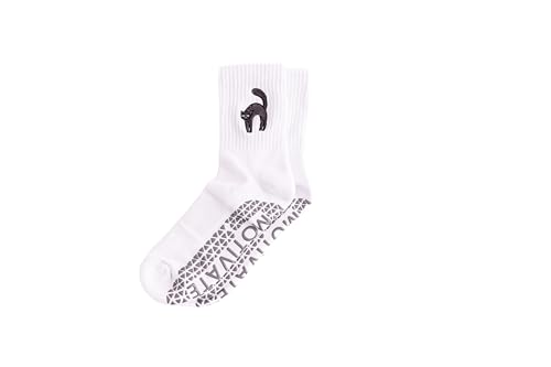 Holiday Crew Grip Socks - Slipper Socks for Barre, Pilates, and Yoga - Pilates Socks with Grips for Women and Men
