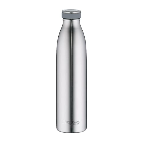 THERMOcafé by THERMOS TC BOTTLE stainless steel mat 0,75l, Isolierflasche aus Edelstahl, kohlensäurefest, 12h heiß 24h kalt, Auslaufsicher, für Schule, Unterwegs & Büro