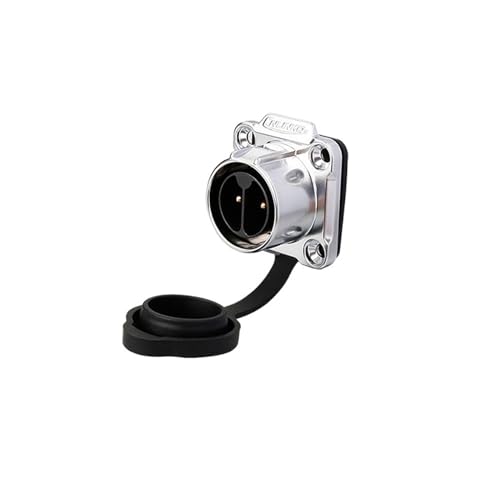 Conector de alimentación LP20 M20 hembra IP67 de 2 pines para equipos de monitoreo industrial 8