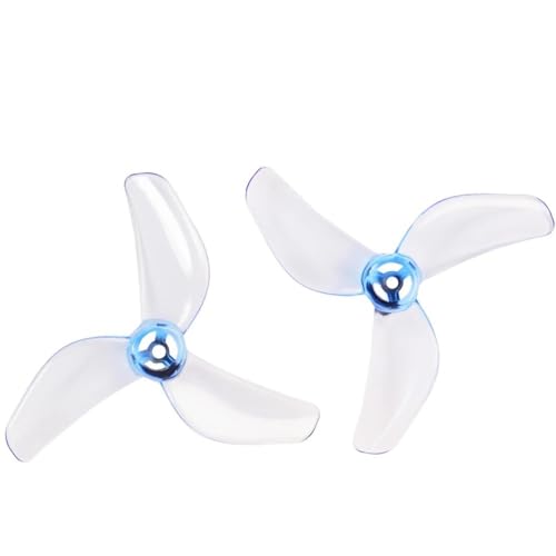 Hélices de 3 palas 31mm 4CW 4CCW para motores 1207 repuesto azul