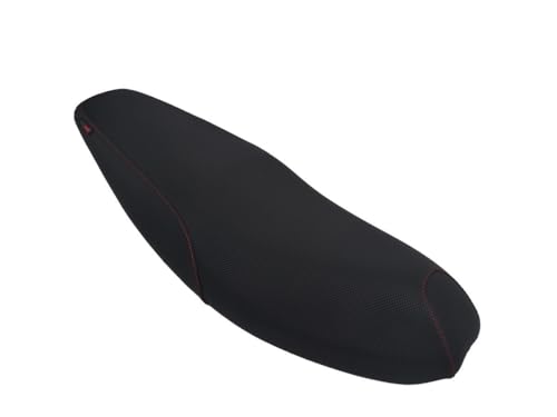 Housse de selle Kymco Visar étanche contre la pluie pour scooter noir couture rouge