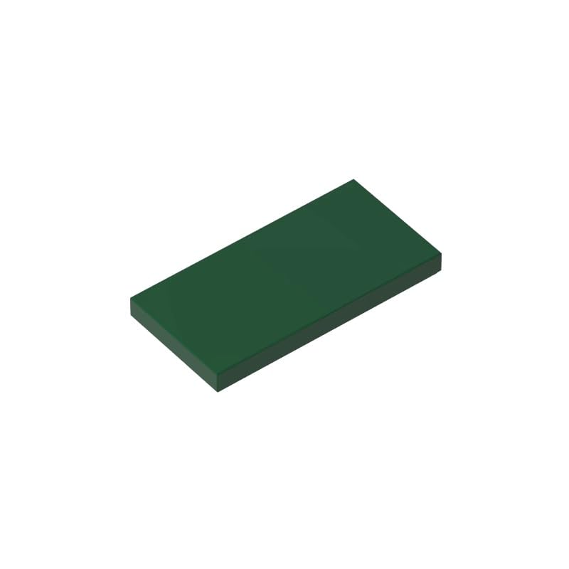 XYEIUGO Gobricks 87079 Foundation Plate Tile 2x4 with Groove 50 Pieces GDS-614 Building Blocks Color:Dark Green