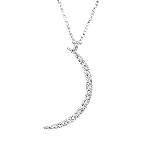 Collier lune simple et délicat : ras du cou multi-rangs plaqué or pour femme