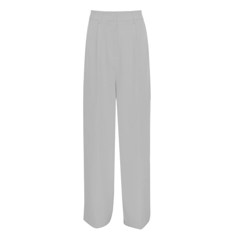 Image of Aahwan Solid Dark Green Loose Fit Wide Legs Korean Baggy High Rise Pants for Women's & Girls' with Pocket