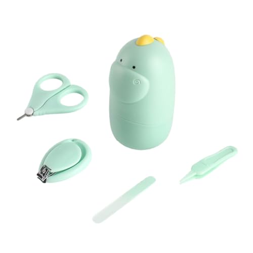 ORFOFE Nail Clippers Scissors Set Baby Nail File Kit 1 Nail Clipper 1 Scissor 1 Tweezer 1 File Easy to Carry Random