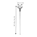COLLBATH Digital Kitchen Thermometer with Long Probe Accurate Temperature Sensor for Cooking Frying and Baking Stainless Steel Design for All Food and Liquid Measurements