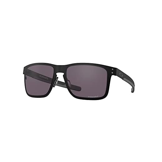 Oakley Pacote de óculos de sol OO4123: OO 4123 412311 Holbrook Metal Matte Black Pri e kit de acessórios de correia preta média, Holbrook Metal Matte Black Pri, 55/18/132