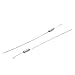 uxcell 43pcs Silver Tone 155mm Length Brake Throttle Return Spring for Motorcycle Car