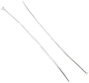 3" length Sterling Silver Disc Headpin, 22 Gauge Wire, 10 pieces per Bag