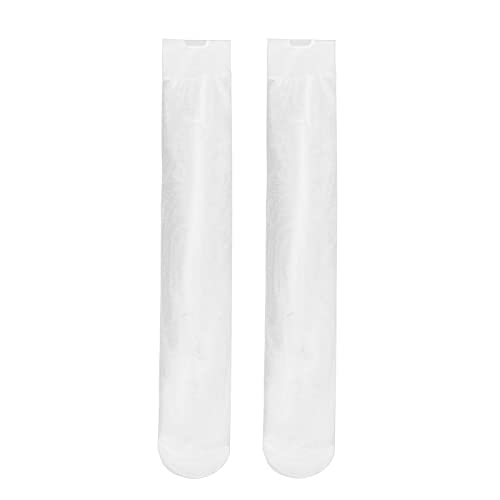 Chaussettes JK pour femme - Couleur pure - Antidérapantes - Respirantes - Haute élasticité, blanc, S Cover