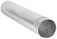 Dundas Jafine P4E20ZW Heavy Gauge Aluminum Dryer Vent Pipe, 4" x 24", Snap Lock - Durable & Easy Install