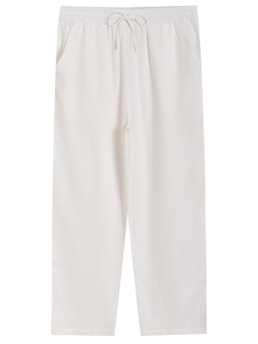 Latuza Men's Linen Rayon Pajama Pants Loose Fit Linen Lounge Pants