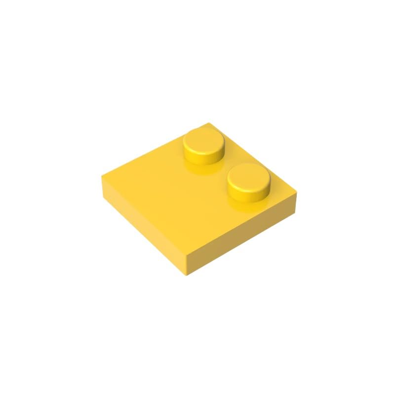 33909 Foundation Plate Special 2x2 with Only 2 Studs, Yellow, 50 PCS
