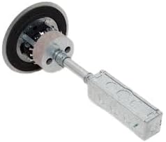 Legrand Wiremold RC4ATCBK Multi-Service Flush Poke-Thru Device Step On It And Retaining Clips Mount, Non-Metallic, Black,