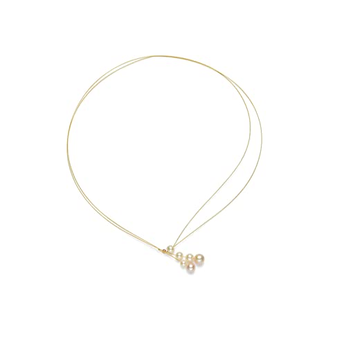 Pendentifs de perles d'eau douce style tendance pour filles