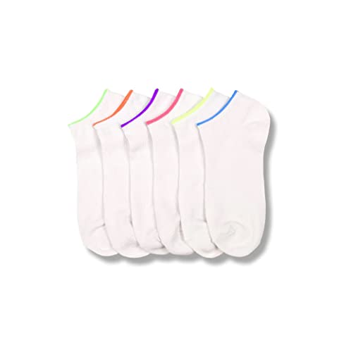 COUVER 6-PACK Baby Girls Boys Comfort Low Cut Socks, Spandex Socks