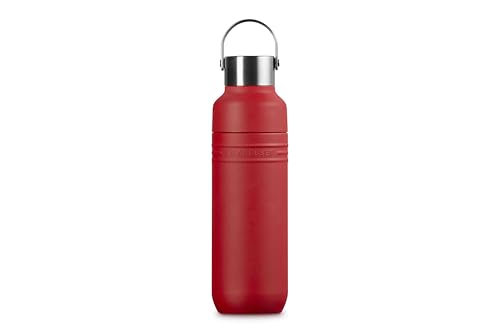Image of Le Creuset Stainless Steel On The Go Water Bottle, 16 oz., Cerise